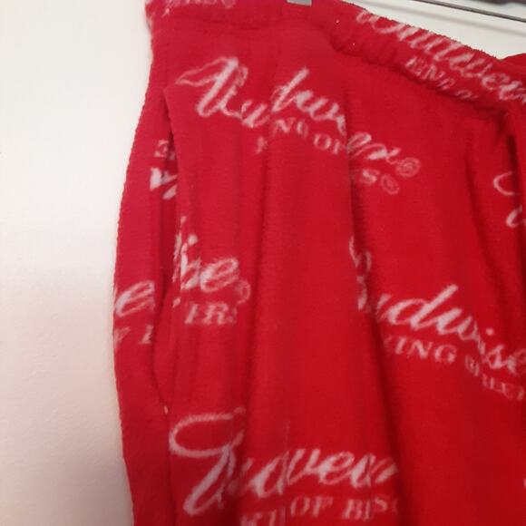 Budweiser logo Allover Microfleece Lounge Pajama Pants 2X-Large - Picture 3 of 9